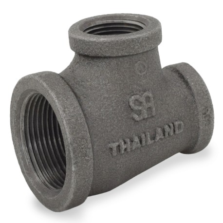 Matco-Norca 1-1/4" x 3/4" x 3/4" Black Tee (Imported)