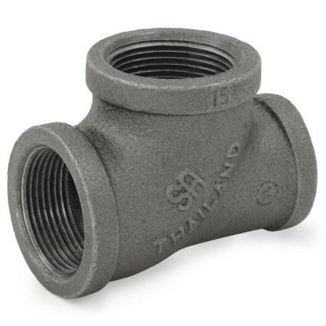 Matco-Norca 1-1/4" x 1" x 1-1/4" Black Tee (Imported)