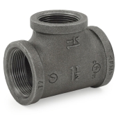 Matco-Norca 1-1/2" x 1-1/2" x 1-1/4" Black Tee (Imported) - Image 2