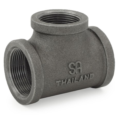 Matco-Norca 1-1/2" x 1-1/2" x 1-1/4" Black Tee (Imported)