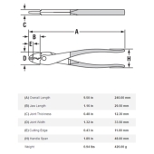 Channellock 909 Channellock 9.5" Crimping Tool w/ Cable Cutter - Image 2
