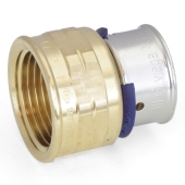 Viega 3/4" PEX Press x 3/4" Female Threaded Adapter, Lead-Free Bronze - Image 2