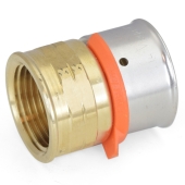 Viega 1" PEX Press x 3/4" Female Threaded Adapter, Lead-Free Bronze - Image 2