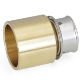 Viega 3/4" PEX Press x 1" Copper Pipe Adapter, Lead-Free Bronze - Image 2