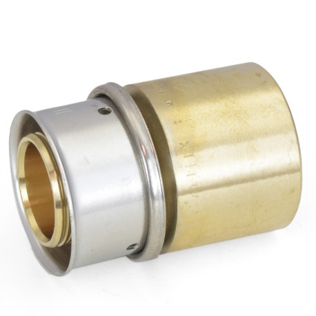 Viega 1" PEX Press x 1" Copper Pipe Adapter, Lead-Free Bronze