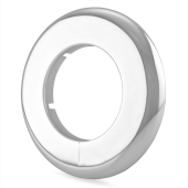 Sioux Chief 2" IPS Chrome Plated Plastic, Split-Type Escutcheon for 2" Brass, Iron Pipes - Image 1