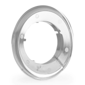 Sioux Chief 2" IPS Chrome Plated Plastic, Split-Type Escutcheon for 2" Brass, Iron Pipes - Image 2