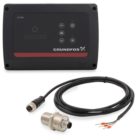 Grundfos CU 302 UL, Constant Pressure Control w/ Transducer Pressure Sensor for SQE Pumps, 90-240V