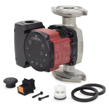 Alpha HWR 15-29 SF/T ECM Variable Speed Stainless Steel Circulator Pump w/ Timer, 115V Grundfos