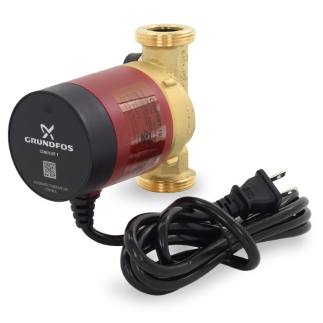 COMFORT 10-16 T PM BU/LC Recirculating Pump w/ Temperature Control & Line Cord, 115/208-230V Grundfos