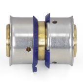 Viega 3/4" PEX x 3/4" PEX Press Coupling, Lead-Free Bronze - Image 2
