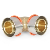 Viega 1" PEX x 1" PEX Press Elbow, Lead-Free Bronze - Image 3