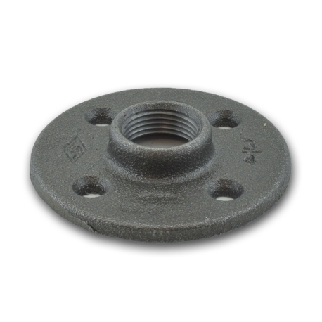 Matco-Norca 1-1/2" Black Floor Flange (Imported)