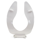 Bemis Bemis 9400CT (White) Commercial Plastic Elongated Toilet Seat w/ Posturemold & Check Hinges, Extra Heavy-Duty - Image 3