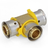 Viega 1/2" x 1/2" x 1/2" PEX Press Tee, Lead-Free Bronze - Image 3