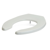 Bemis Bemis 955CT (White) Commerical Plastic Round Toilet Seat w/ Check Hinges, Heavy-Duty - Image 1