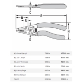Channellock 957 Channellock 7" Wire Stripper Tool, Ergonomic Handles, 10-20 AWG - Image 2