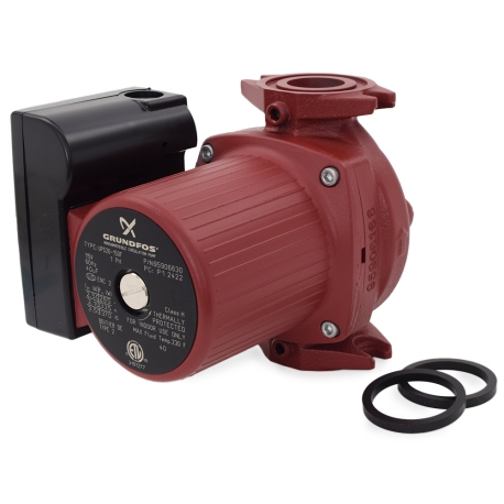 Grundfos UPS26-150F 3-Speed Cast Iron Circulator Pump, 115V