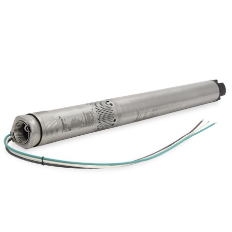 Grundfos 5SQ05-90, 3" Submersible Deep Well Pump, 200-240V, Rated 4.4 GPM/111ft Head, 1/2 HP, 2 Stages