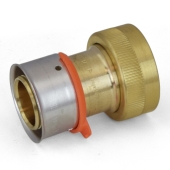 Viega 1" PEX Press x ManaBloc Supply Adapter, Bronze - Image 1