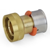 Viega 1" PEX Press x ManaBloc Supply Adapter, Bronze - Image 2