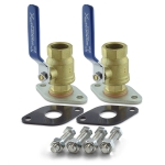 1" NPT Pump Isolation Valves (pair)