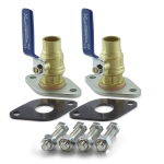 3/4" Sweat Pump Isolation Valves (pair)