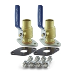 1" Sweat Pump Isolation Valves (pair)
