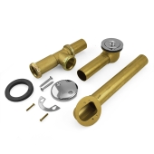 Sioux Chief Lift and Turn Bathtub Drain Waste (Full Kit) w/ Chrome Plated Trim, 20GA Tubular Brass, 2-hole - Image 4