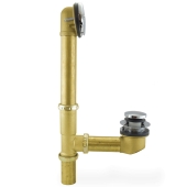 Sioux Chief Pop Up Bathtub Drain Waste (Full Kit) w/ Chrome Plated Trim, 20GA Tubular Brass, 2-hole - Image 3