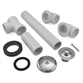 Sioux Chief Lift and Turn Bathtub Drain Waste (Full Kit) w/ Chrome Plated Trim, PVC, 1-hole - Image 4