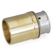 Viega 3/4" PEX Press x 1" Copper Fitting Adapter, Lead-Free Bronze - Image 2