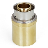 Viega 3/4" PEX Press x 1" Copper Fitting Adapter, Lead-Free Bronze - Image 3