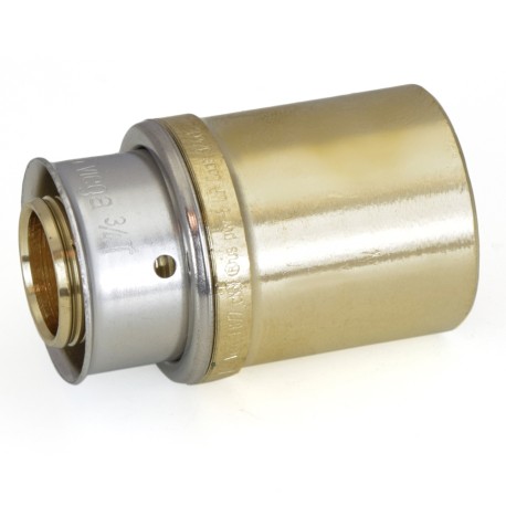 Viega 3/4" PEX Press x 1" Copper Fitting Adapter, Lead-Free Bronze