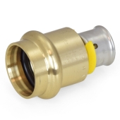 Viega 1/2" PEX Press x 3/4" ProPress Adapter, Lead-Free Bronze - Image 2