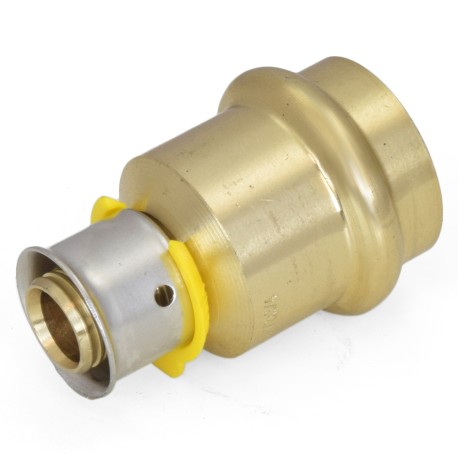 Viega 1/2" PEX Press x 3/4" ProPress Adapter, Lead-Free Bronze