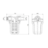 Grundfos Inlet Filter for Grundfos SCALA1 & SCALA2, 250 micron, 1" NPT - Image 4