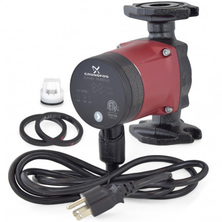 Alpha1 15-55F/LC Variable Speed Circulator Pump w/ IFC, Line Cord, 1/16 HP, 115V Grundfos