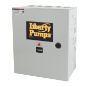 Indoor Duplex Sewage/Grinder Pump System Control w/ 20ft cord, 115/208/230V, up to 2HP (15-20A) Liberty Pumps