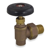 Matco-Norca 1/2" Sweat (Solder) x 1/2" MIP Union Hot Water Radiator Angle Valve - Image 2
