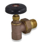 Matco-Norca 3/4" Sweat (Solder) x 3/4" MIP Union Hot Water Radiator Angle Valve - Image 2