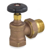 Matco-Norca 1-1/4" FIP x 1-1/4" MIP Union Hot Water Radiator Angle Valve - Image 2