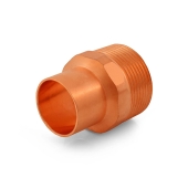 Everhot 1" Copper x 1-1/4" Male Threaded Adapter - Image 1