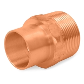 Everhot 1-1/4" Copper x 1-1/2" Male Threaded Adapter - Image 1