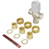 Honeywell-Resideo 1/2" Union Threaded Mixing Valve (Lead-Free), 70-145F - Image 2