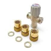 Honeywell 3/4" Union Threaded Mixing Valve (Lead-Free), 70-120F - Image 2