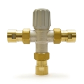 Honeywell 3/4" Union Threaded Mixing Valve (Lead-Free), 70-120F - Image 1