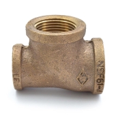 Matco-Norca 1" x 3/4" x 1" FPT Brass Tee, Lead-Free - Image 2