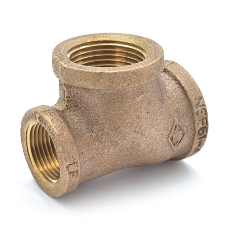 Matco-Norca 1" x 3/4" x 1" FPT Brass Tee, Lead-Free