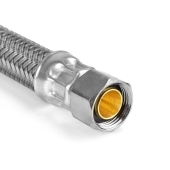 BrassCraft 12" Poly Braided Faucet Connector (1/2" FIP x 3/8" Compr.) - Image 2